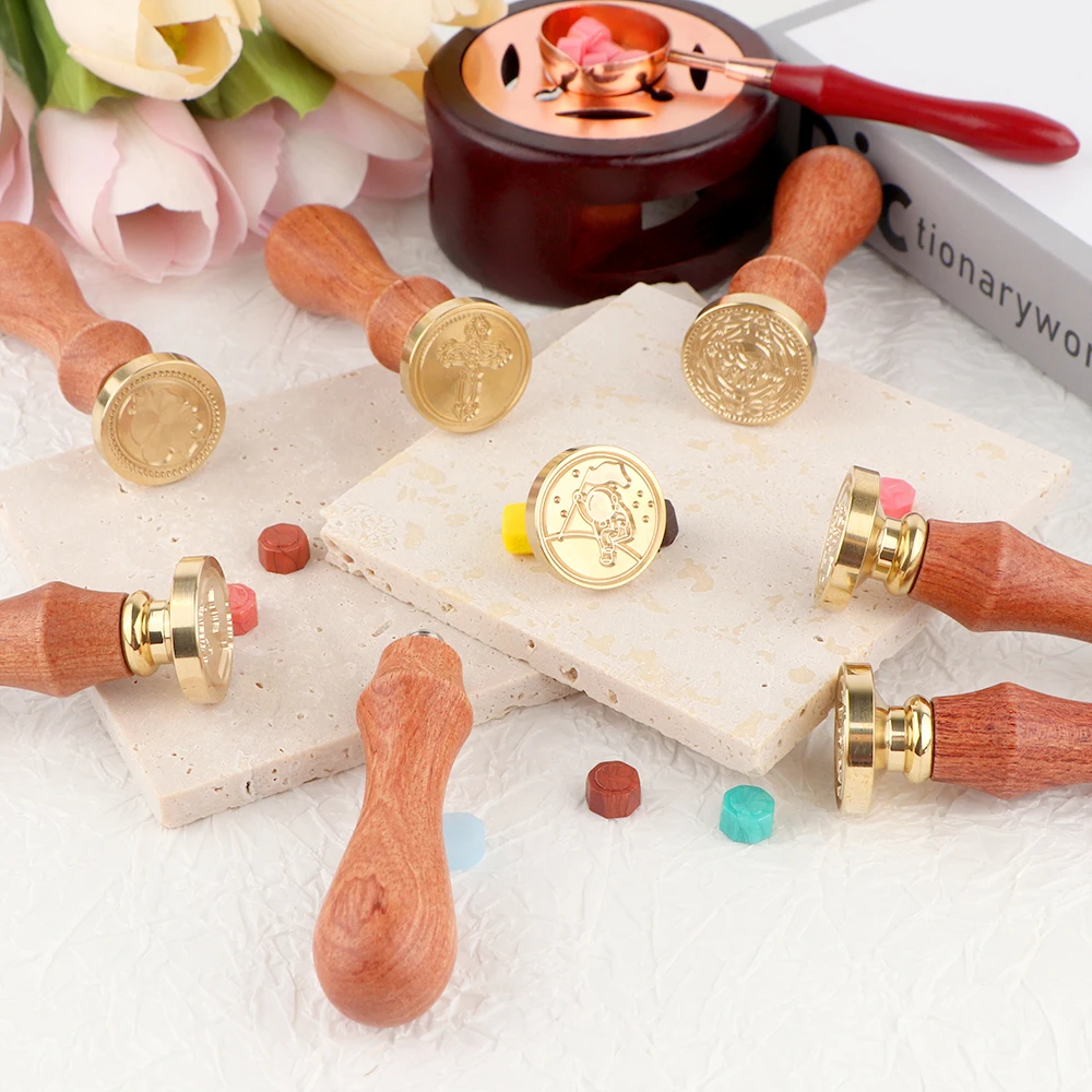 Juego de sellos de cera, 1 cab - Wax Seal Stamp Set reseña y precio