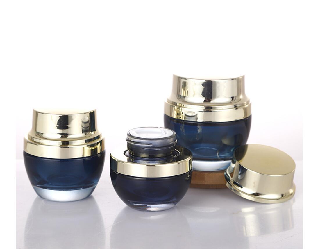 Tarro de vidrio azul oscuro de - Gel Refill Pack reseña y precio