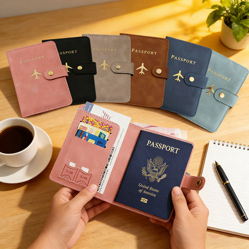 Funda de cuero para pasaporte, - Index Card Holder reseña y precio