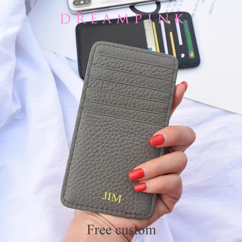 Cartera de cuero de vaca con i - Index Card Holder reseña y precio