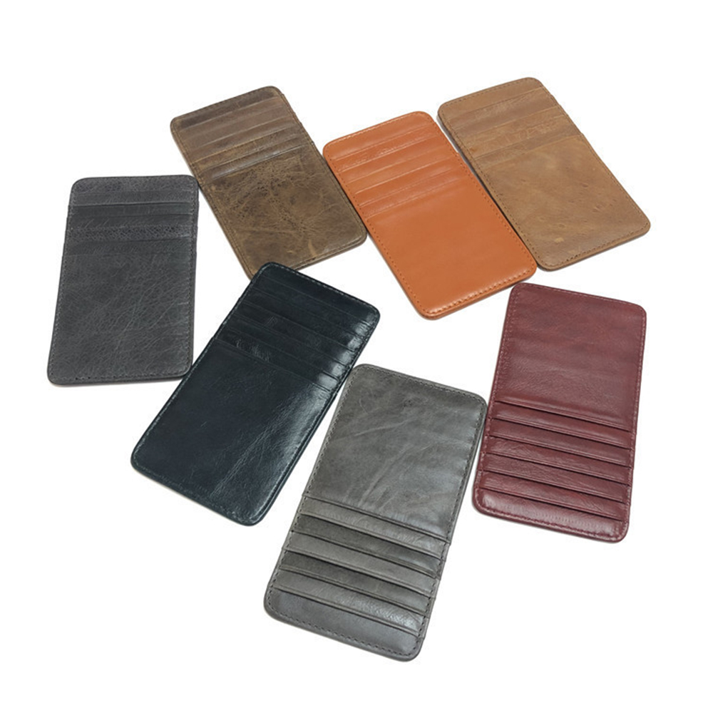 Cartera de cuero de vaca con i - Index Card Holder reseña y precio