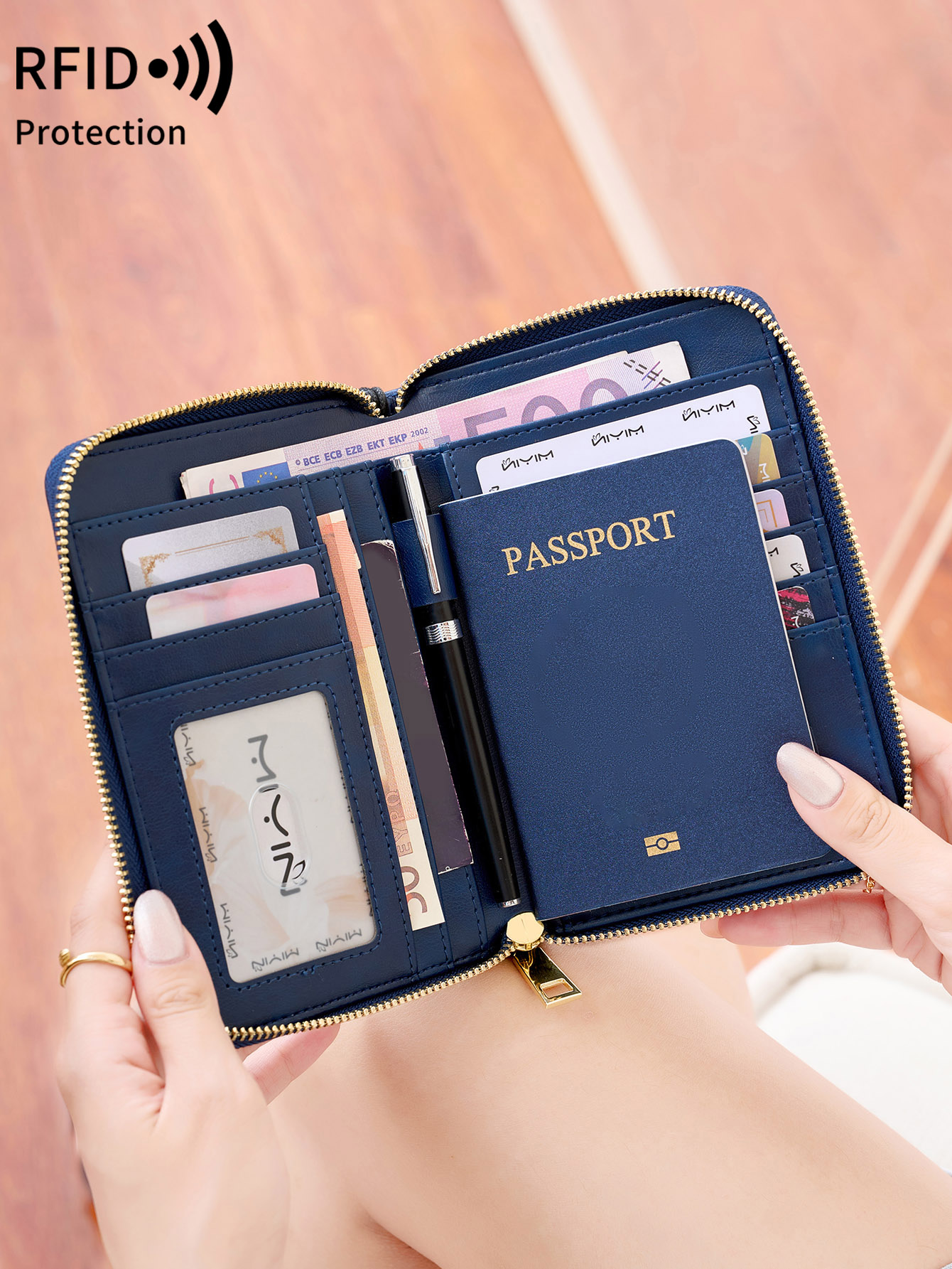 Porta Pasaportes con Protecció - Index Card Holder reseña y precio